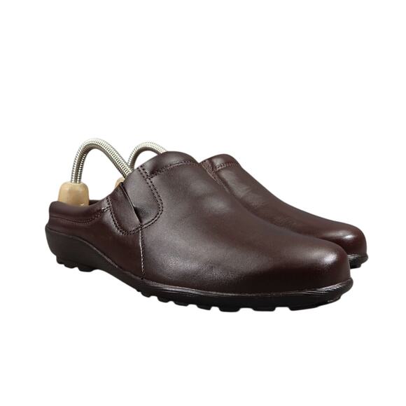 Walking Cradles Shoes Women 8.5 Slip On Clog Classic Comfort Leather Hamlet Mule - Picture 1 of 15
